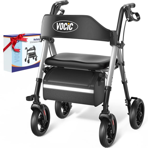 Walkers for Seniors, Z21 Rollator Walker with Seat Supports 350lb
