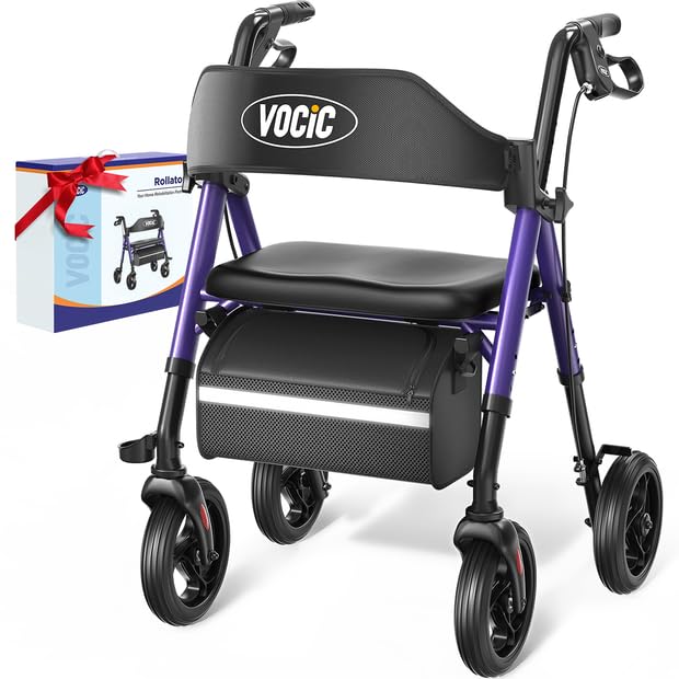 Walkers for Seniors, Z21 Rollator Walker with Seat Supports 350lb