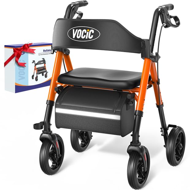Walkers for Seniors, Z21 Rollator Walker with Seat Supports 350lb