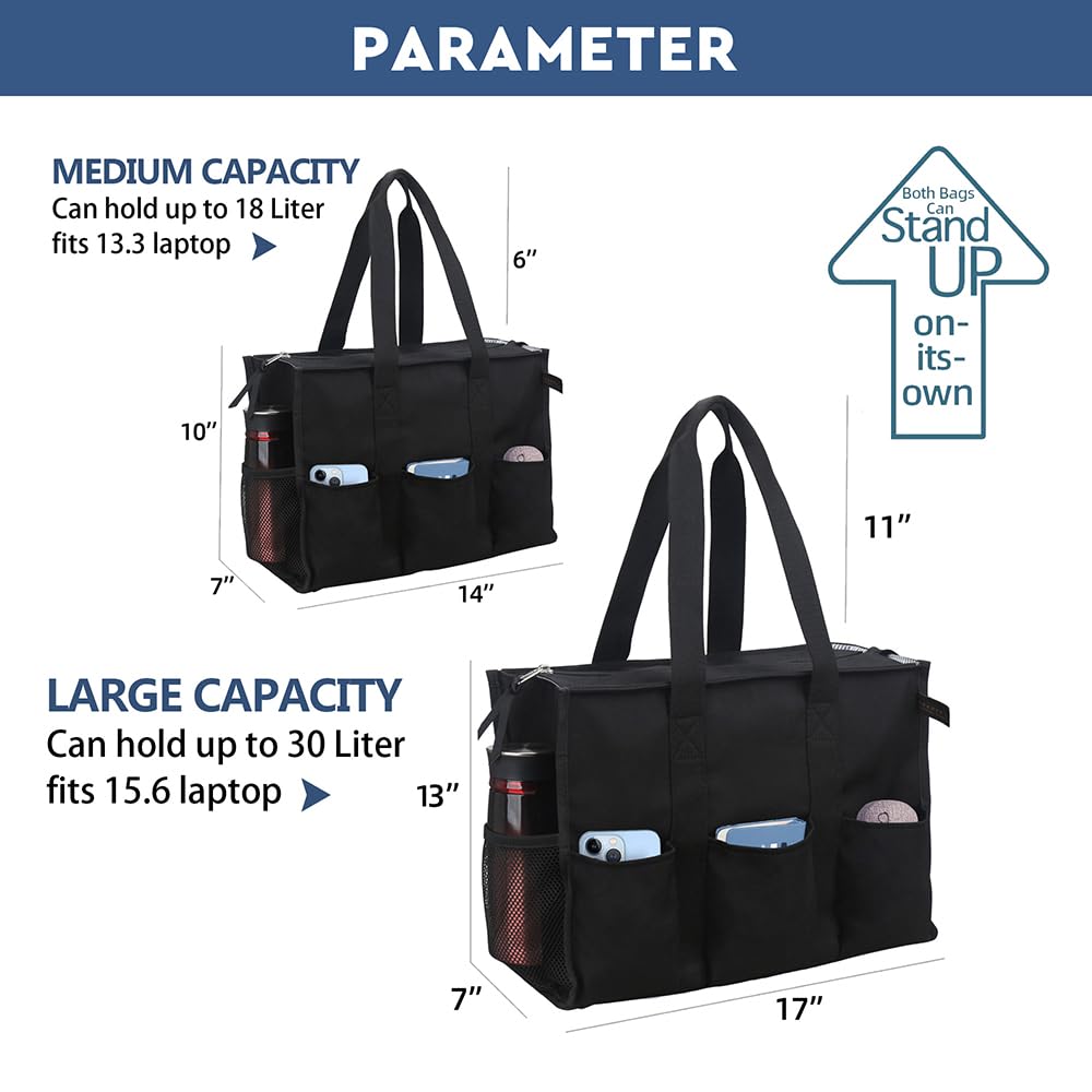 Nurse Bags for Work Nursing Bag Multiple Pockets Waterproof Organizing Zip Top Clinical Bag