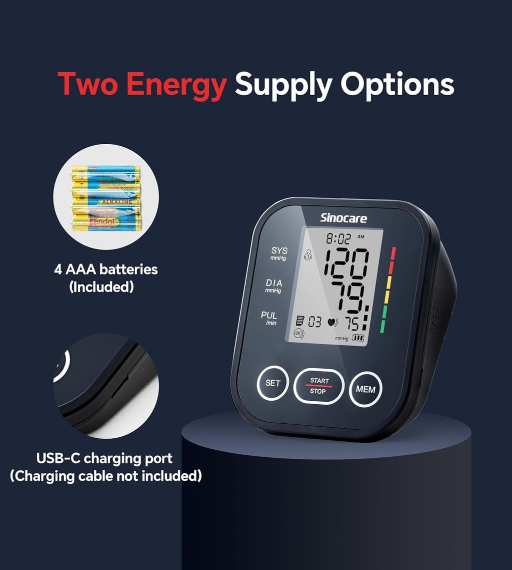 Blood Pressure Monitor, Upper Arm BP Machine for Home