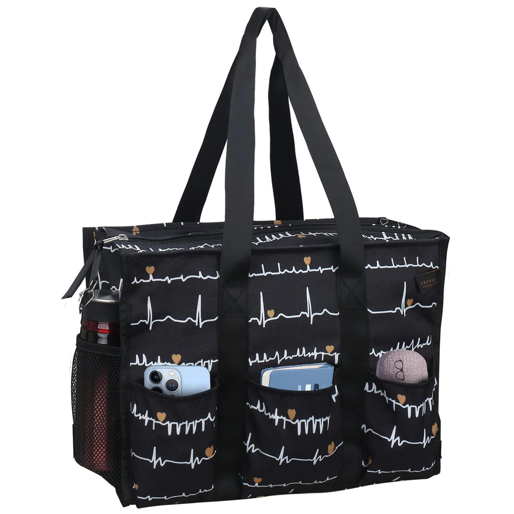 Nurse Bags for Work Nursing Bag Multiple Pockets Waterproof Organizing Zip Top Clinical Bag