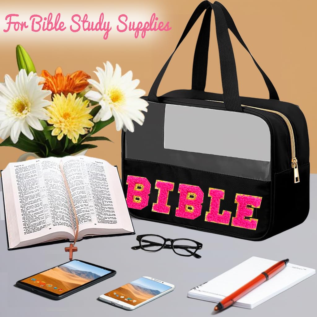 Letter MEDS Bag Clear Medical Medicine bag for Traveling Preppy Emergency Patch Bag with Handle