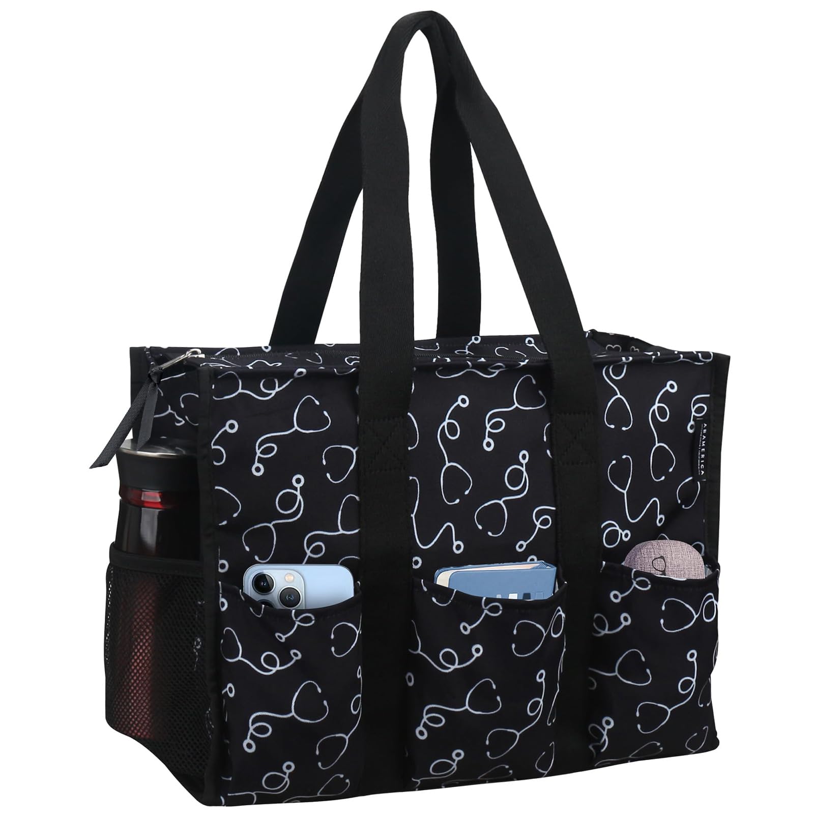 Nurse Bags for Work Nursing Bag Multiple Pockets Waterproof Organizing Zip Top Clinical Bag