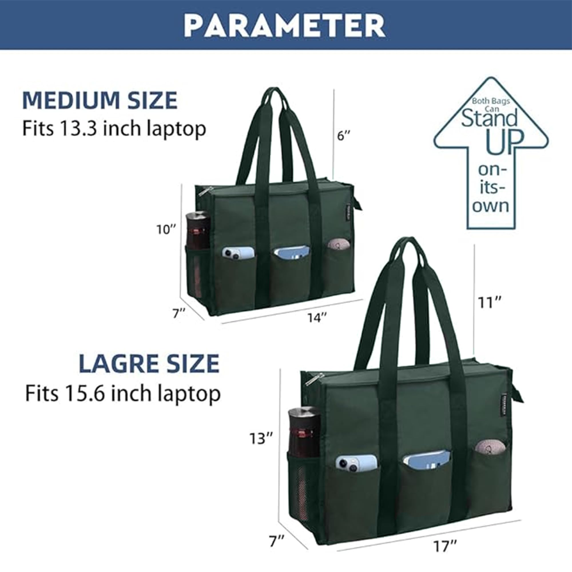 Nurse Bags for Work Nursing Bag Multiple Pockets Waterproof Organizing Zip Top Clinical Bag