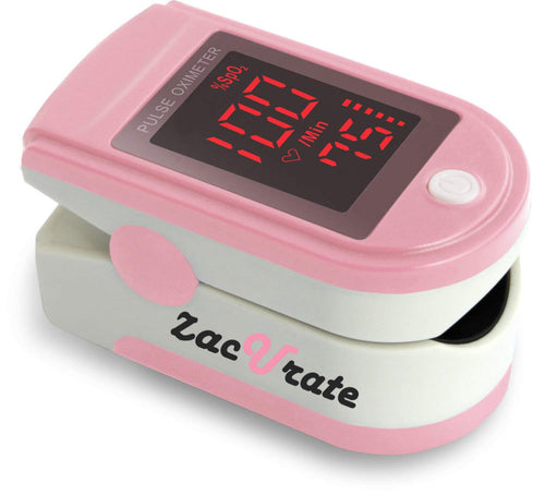 500DL Fingertip Pulse Oximeter Blood Oxygen Saturation Monitor with Silicone Cover, Batteries and Lanyard