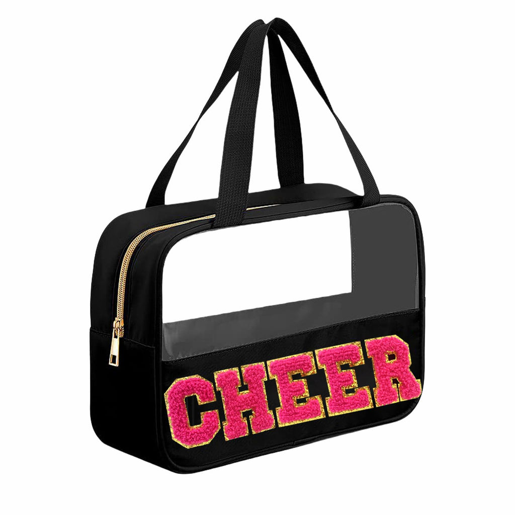 Letter MEDS Bag Clear Medical Medicine bag for Traveling Preppy Emergency Patch Bag with Handle