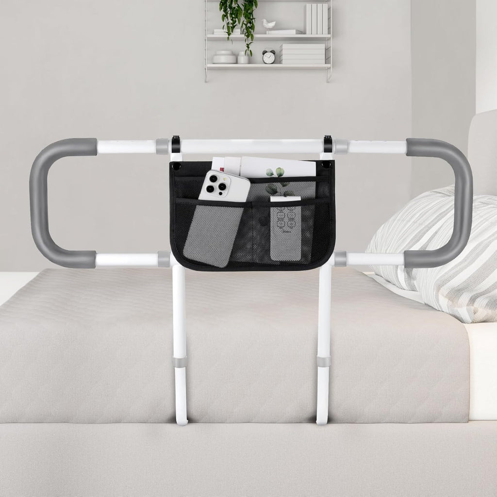 Bed Rails for Elderly Adults Safety - Extended Bed Assist Rail for Seniors - Adjustable Beds Side
