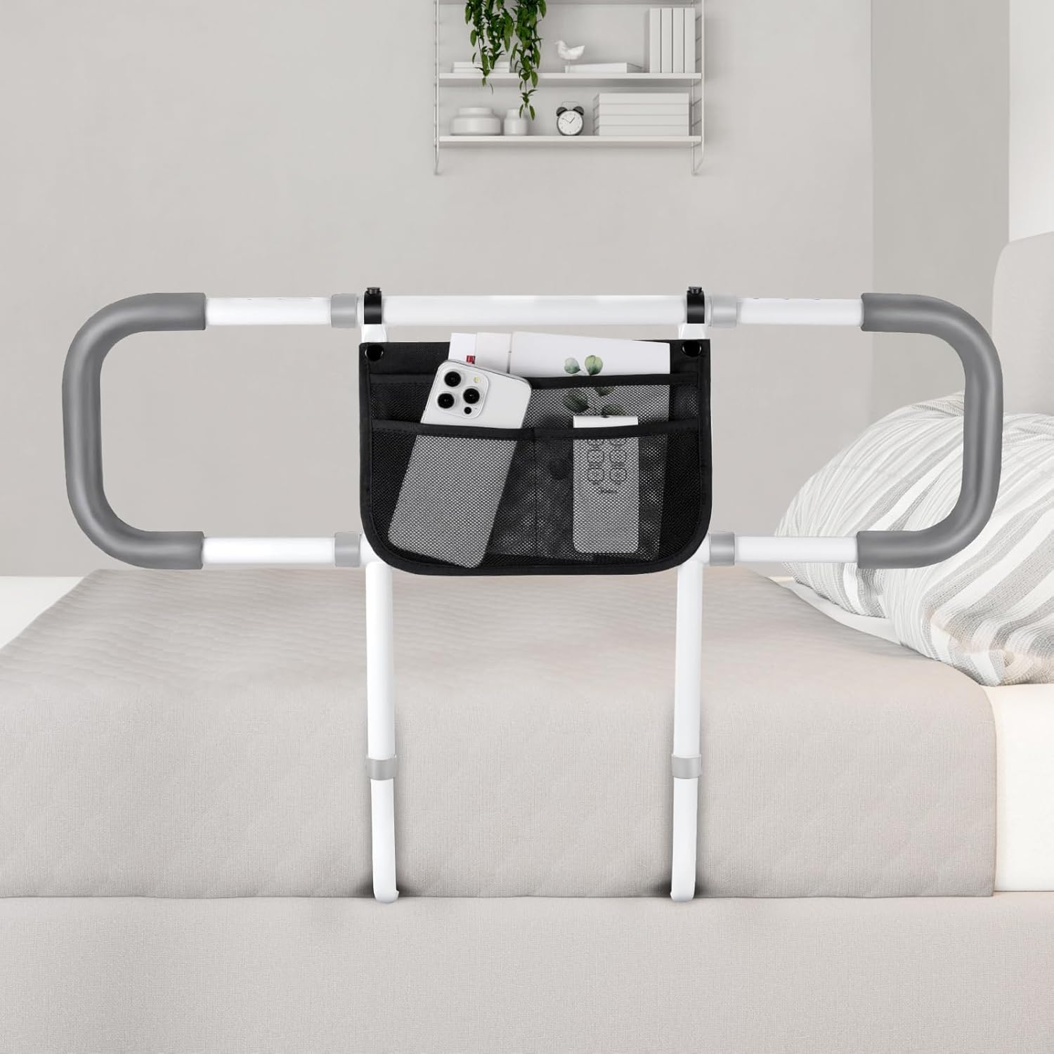 Bed Rails for Elderly Adults Safety - Extended Bed Assist Rail for Seniors - Adjustable Beds Side