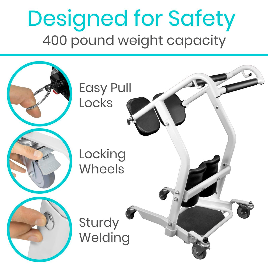 Mobility Sit to Stand Patient Lift for Handicapped - Stand Assist Lift Aid for Home Care Use
