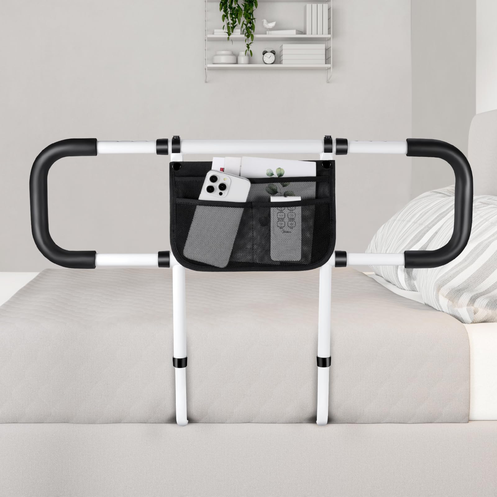 Bed Rails for Elderly Adults Safety - Extended Bed Assist Rail for Seniors - Adjustable Beds Side