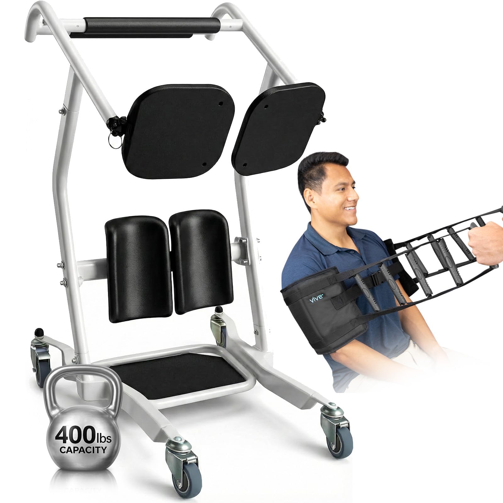 Mobility Sit to Stand Patient Lift for Handicapped - Stand Assist Lift Aid for Home Care Use