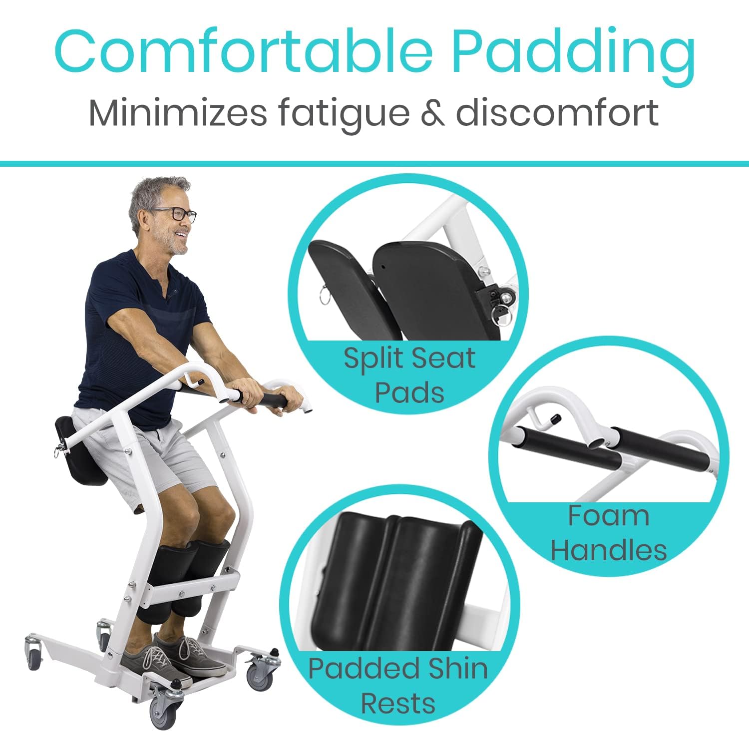 Mobility Sit to Stand Patient Lift for Handicapped - Stand Assist Lift Aid for Home Care Use