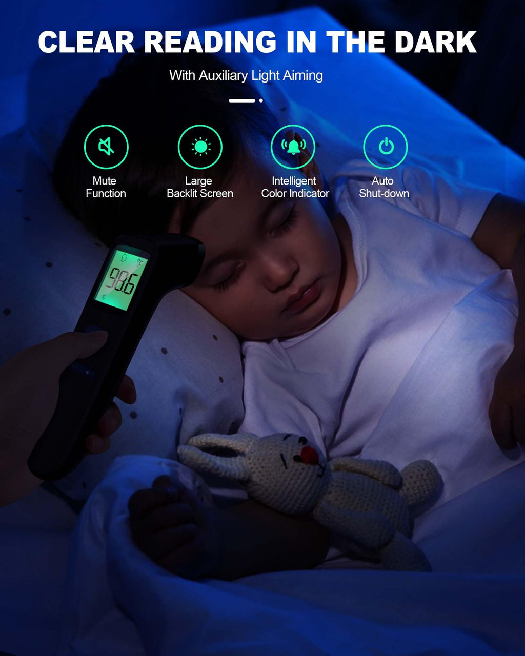 No-Touch Forehead Thermometer for Adults
