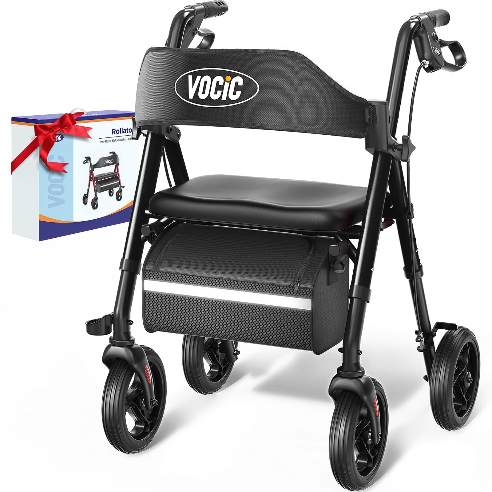 Walkers for Seniors, Z21 Rollator Walker with Seat Supports 350lb