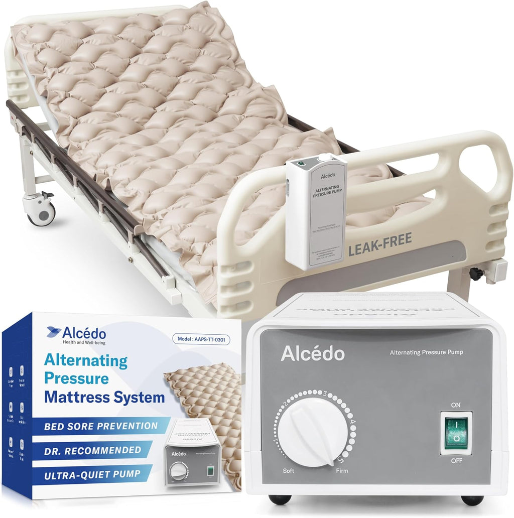 Air Pressure Mattress Pad for Bed Sore and Ulcer Prevention, Hospital & Home Use Medical Mattress Topper for Bedridden Patient