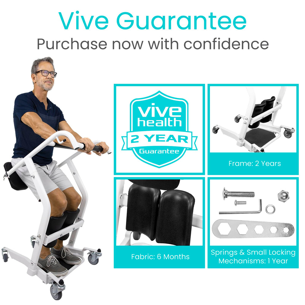 Mobility Sit to Stand Patient Lift for Handicapped - Stand Assist Lift Aid for Home Care Use