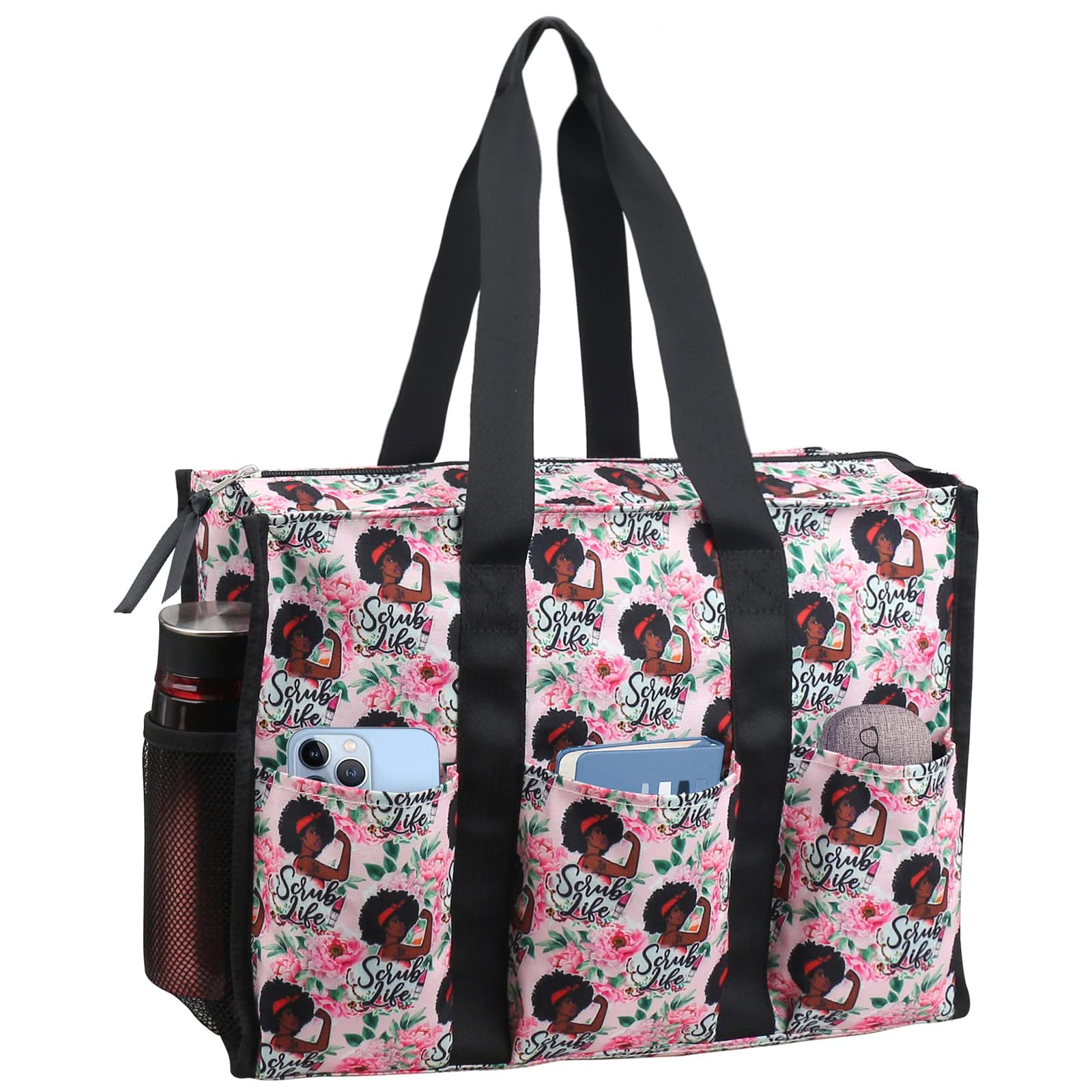 Nurse Bags for Work Nursing Bag Multiple Pockets Waterproof Organizing Zip Top Clinical Bag