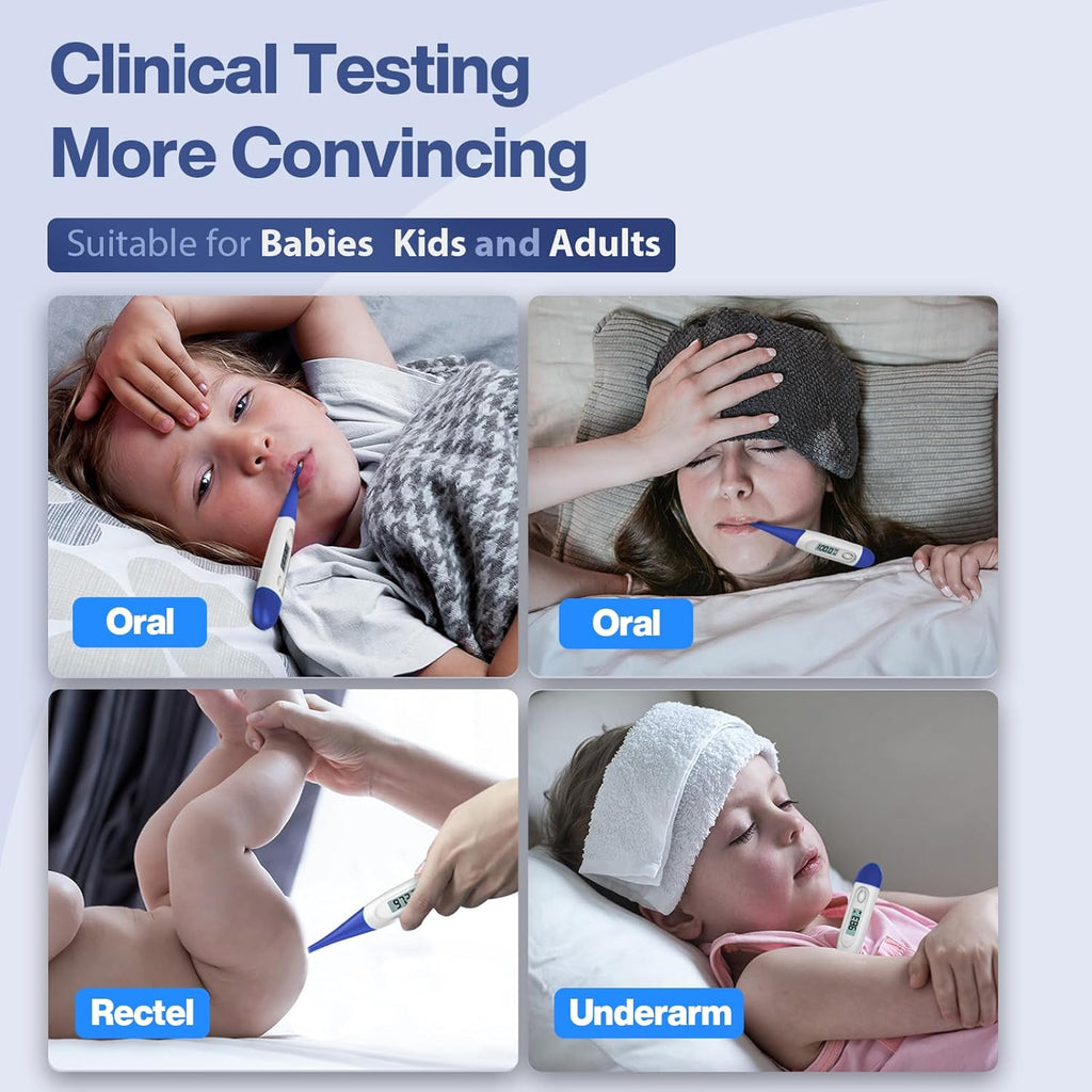 10 Seconds Digital Thermometer for Adults and Kids