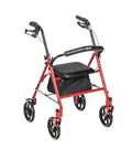 Medical Rollator Walker with Seat - Stable Mobility Support - Height Adjustable