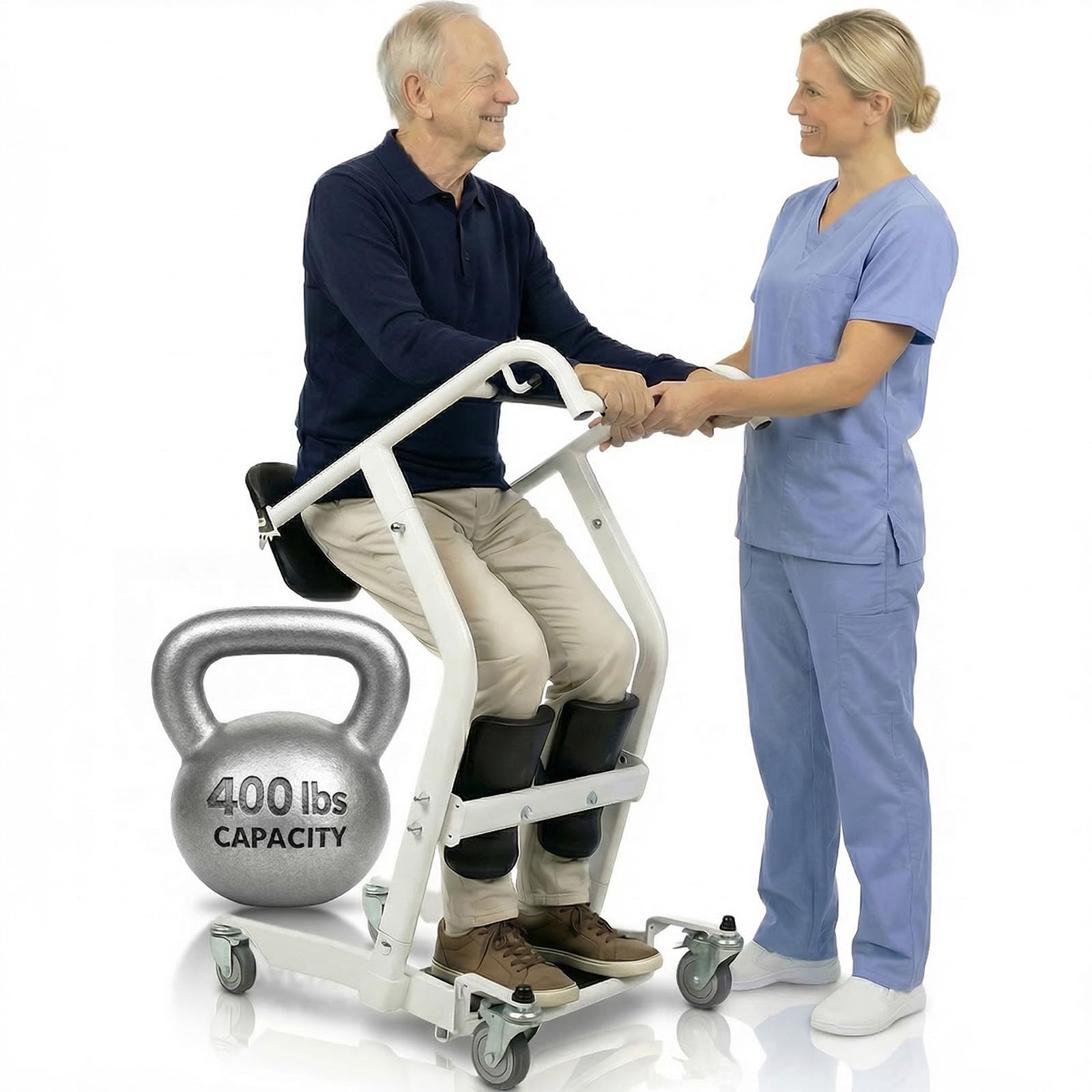 Mobility Sit to Stand Patient Lift for Handicapped - Stand Assist Lift Aid for Home Care Use