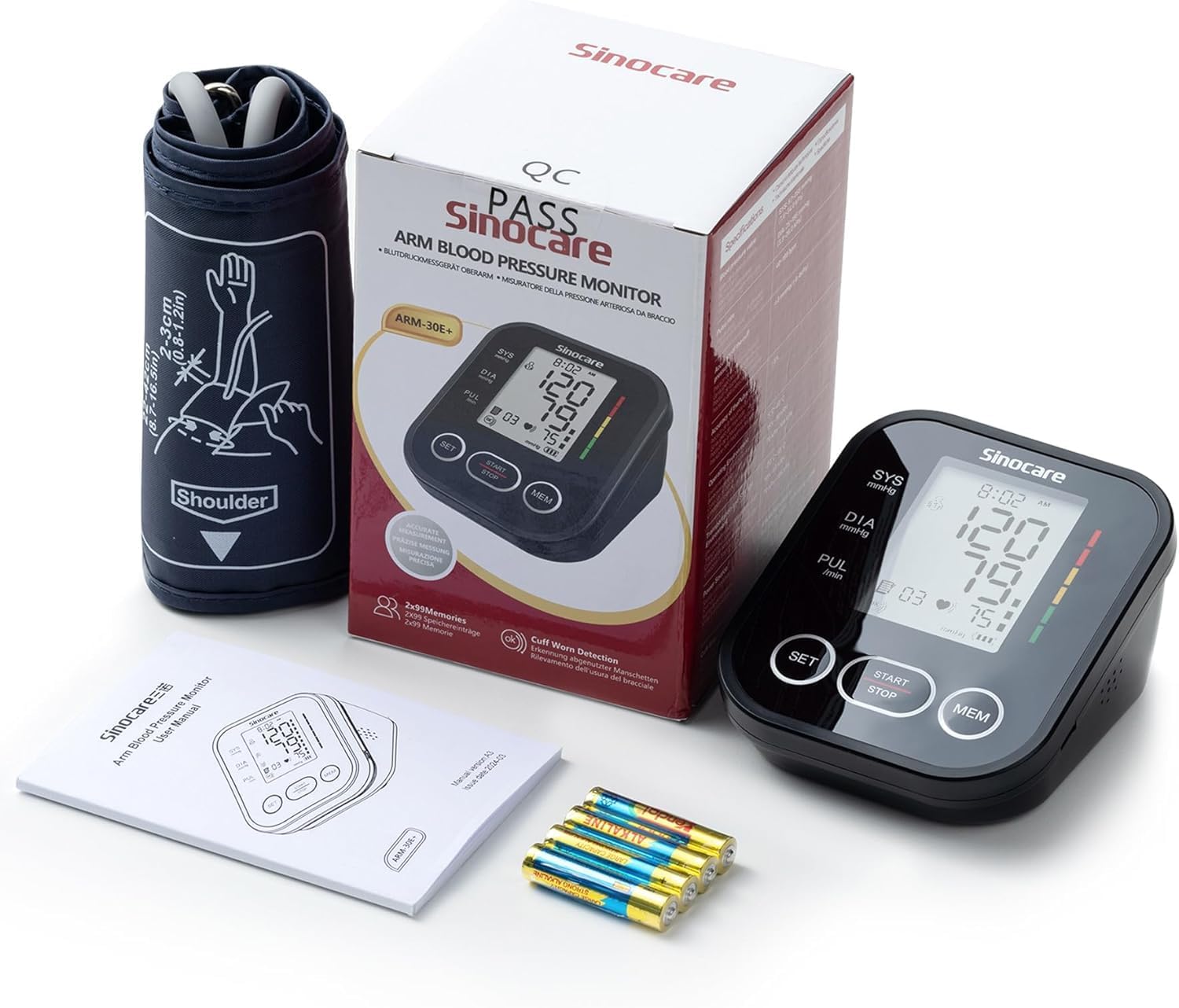 Blood Pressure Monitor, Upper Arm BP Machine for Home