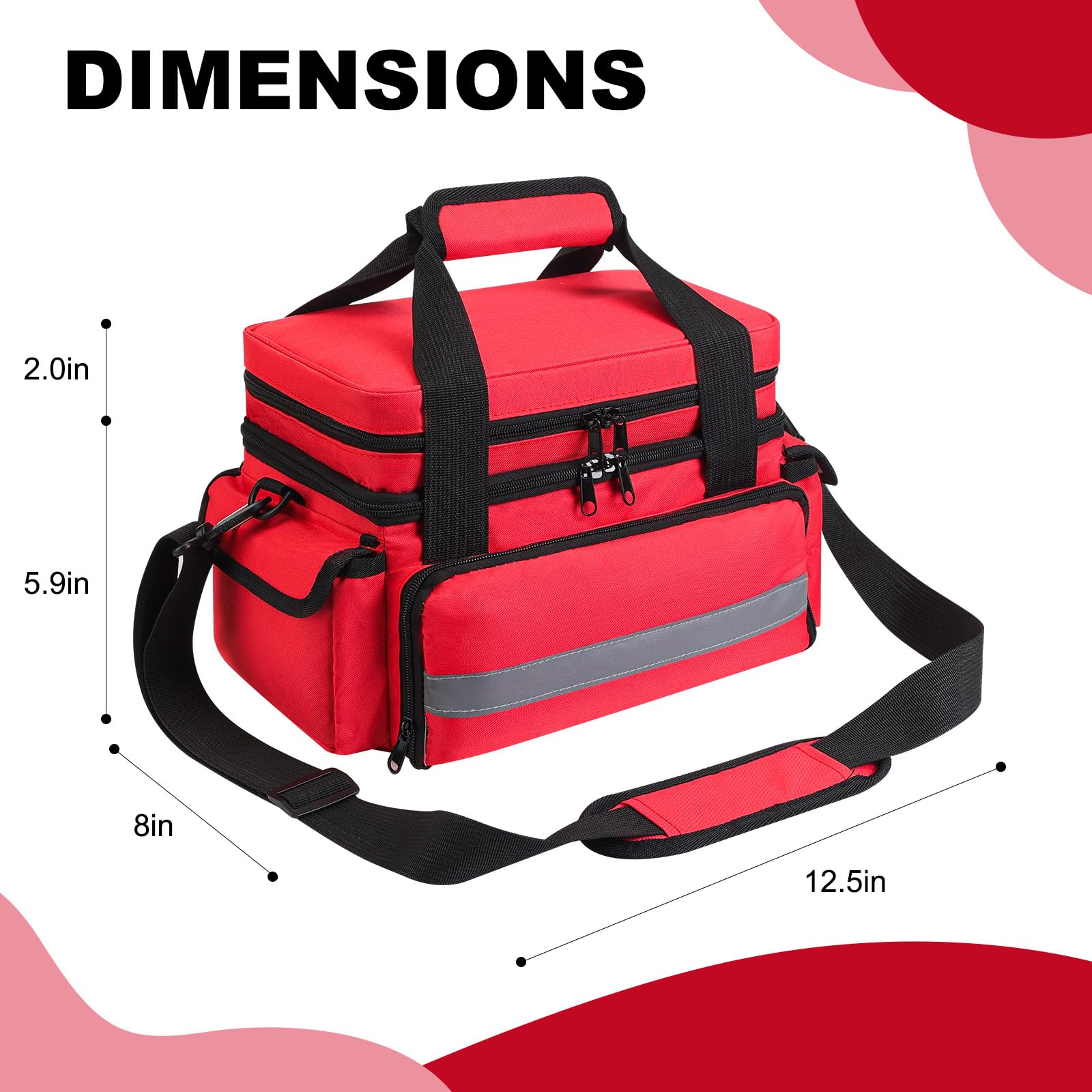 Medicine Organizer with Adjustable Divider, Double-Layer Medicine Bottle organizer Storage