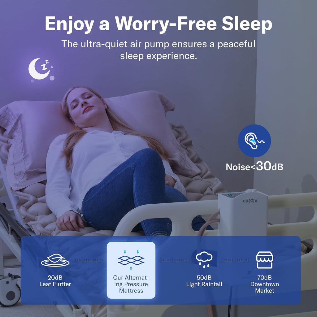 Air Pressure Mattress Pad for Bed Sore and Ulcer Prevention, Hospital & Home Use Medical Mattress Topper for Bedridden Patient