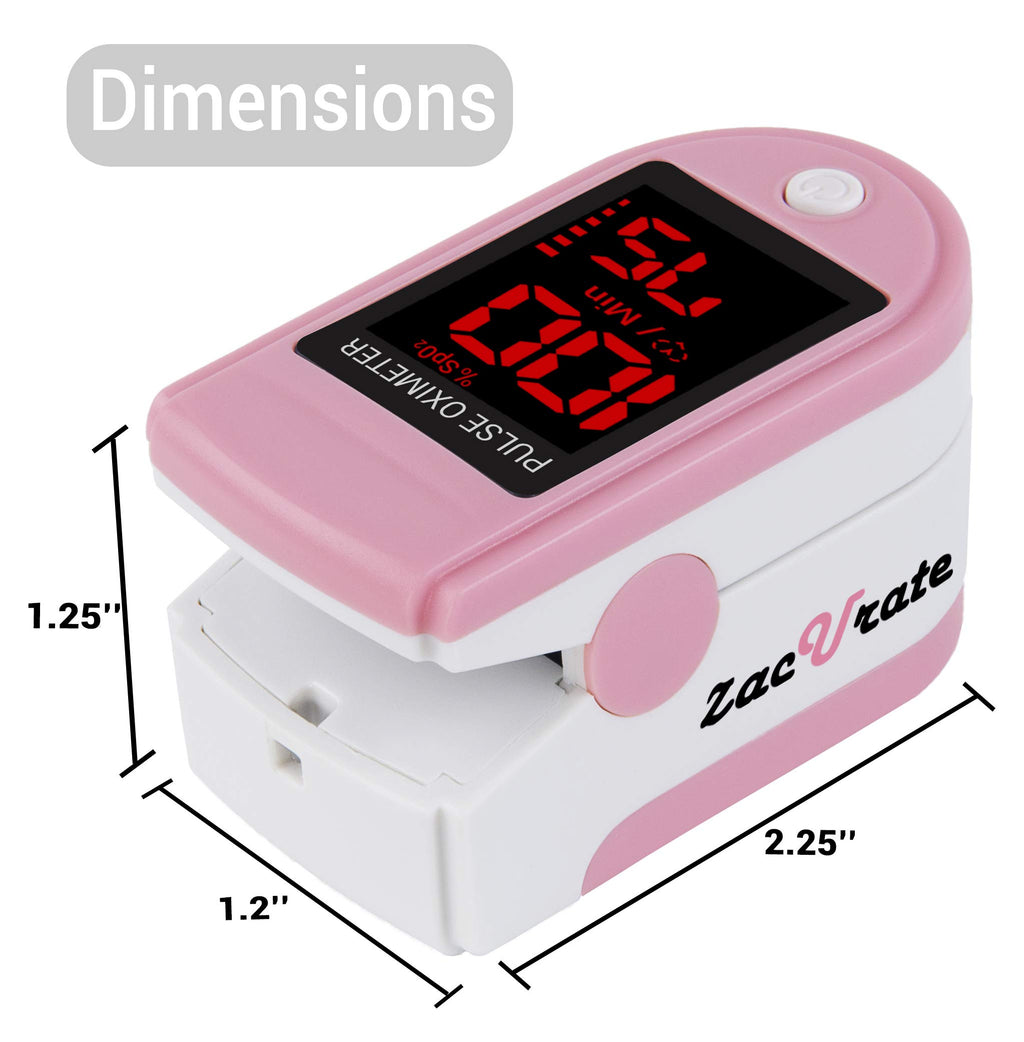 500DL Fingertip Pulse Oximeter Blood Oxygen Saturation Monitor with Silicone Cover, Batteries and Lanyard