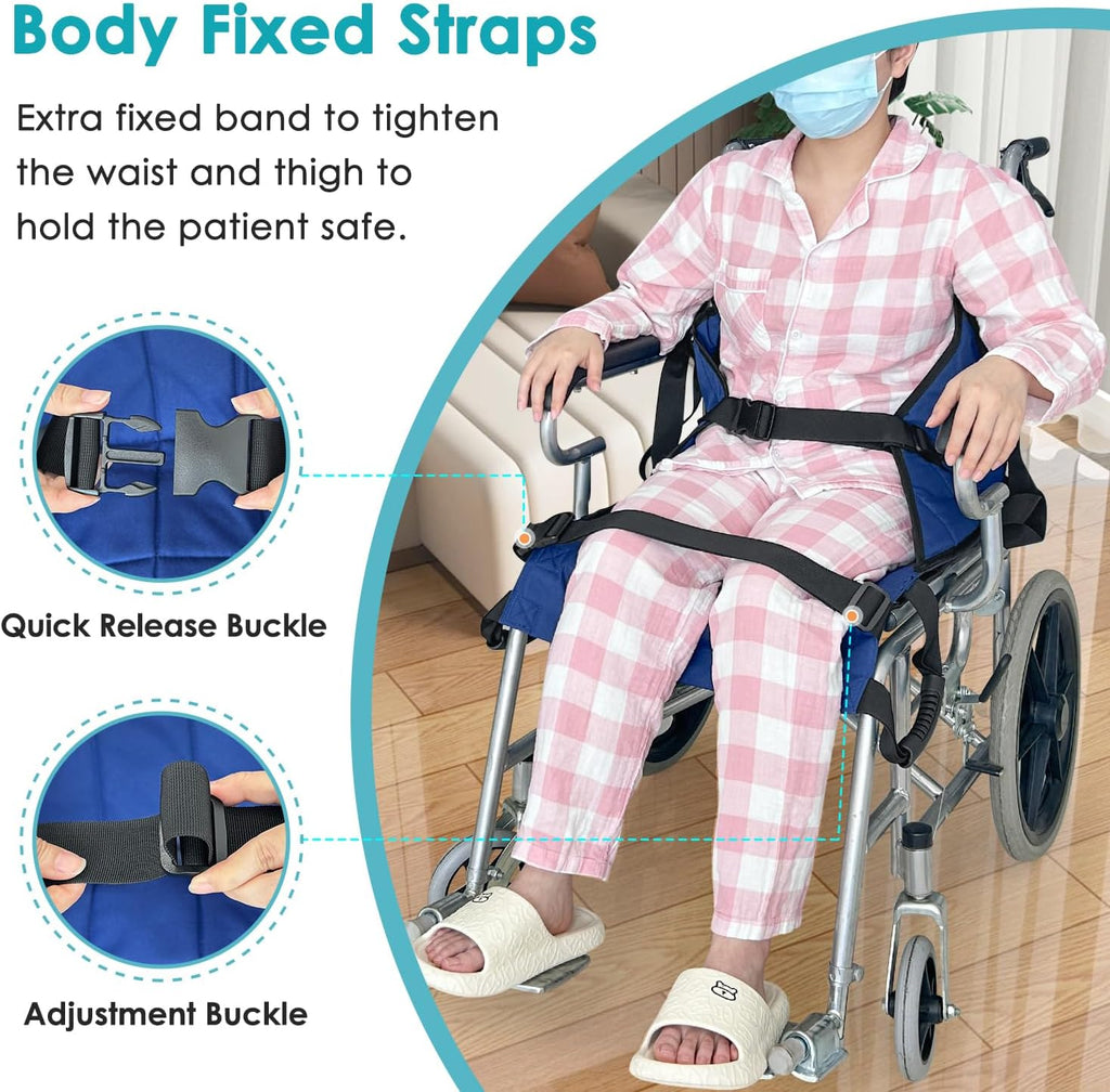 Patient Lift Transfer Belt from Bed to Wheelchair Stair Transfer Emergency Evacuation Chair Pad Safety Medical Lift