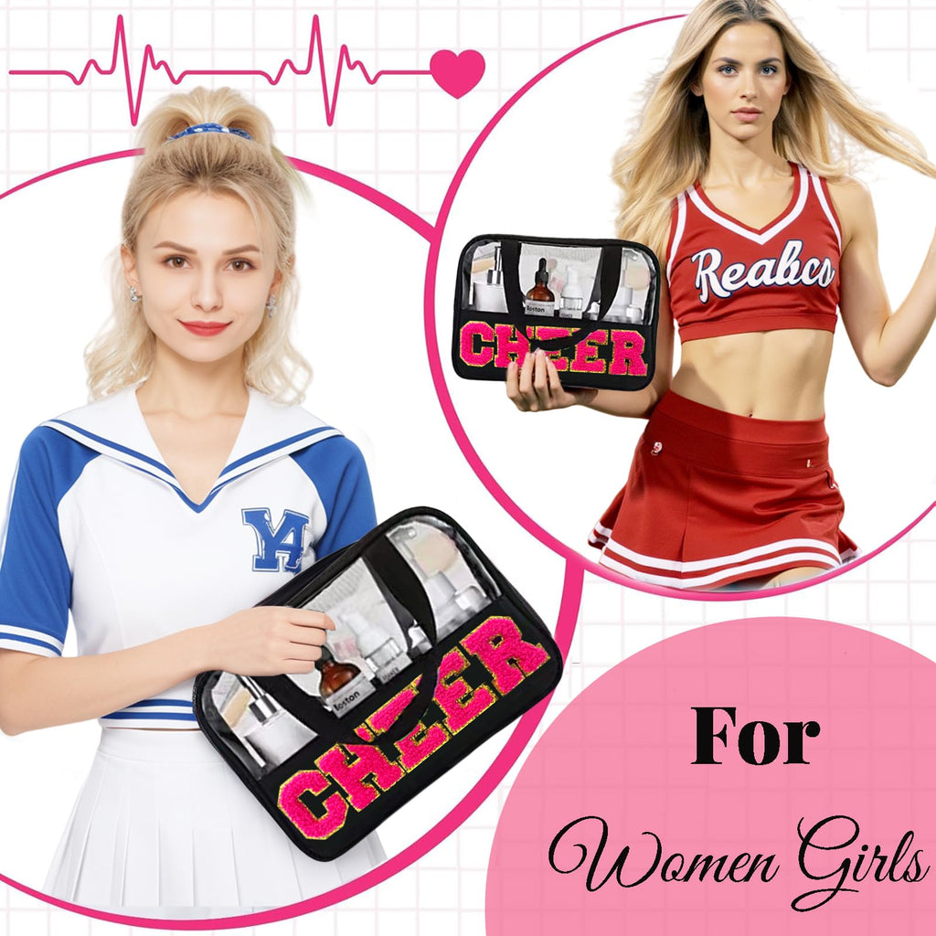 Letter MEDS Bag Clear Medical Medicine bag for Traveling Preppy Emergency Patch Bag with Handle