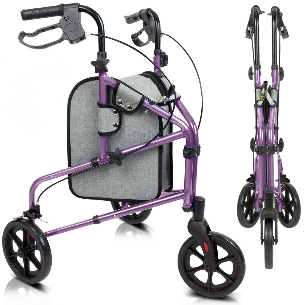 Mobility 3 Wheel Walker - Three Wheeled Rollator for Seniors