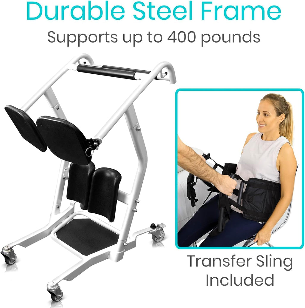 Mobility Sit to Stand Patient Lift for Handicapped - Stand Assist Lift Aid for Home Care Use