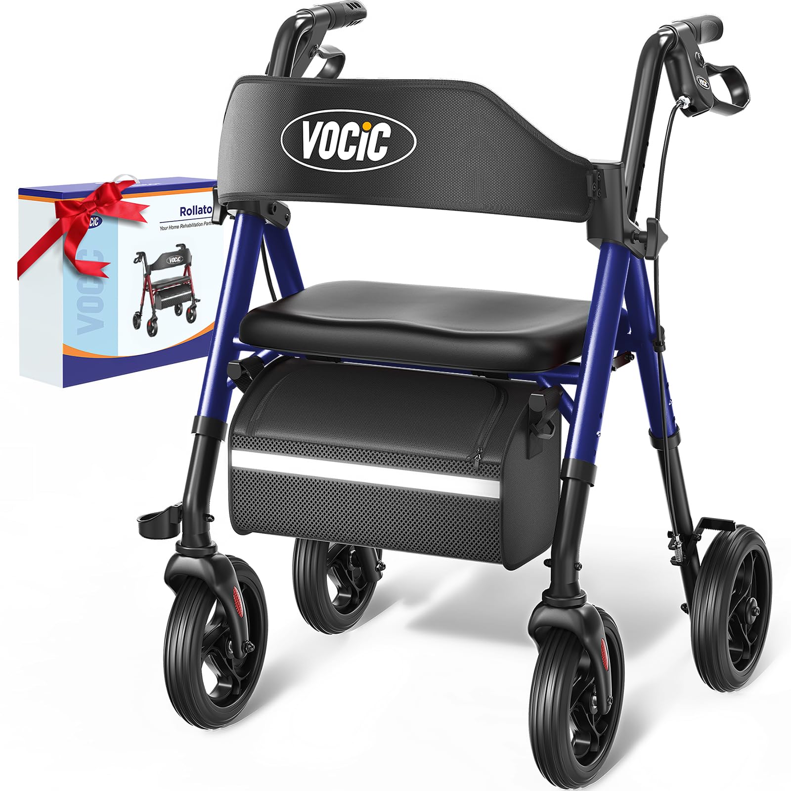 Walkers for Seniors, Z21 Rollator Walker with Seat Supports 350lb
