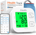 Health Track Smart Upper Arm Blood Pressure Monitor,  fits Standard to Large Adult Arms, Bluetooth Compatible for iOS & Android Devices