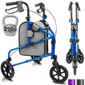 Mobility 3 Wheel Walker - Three Wheeled Rollator for Seniors