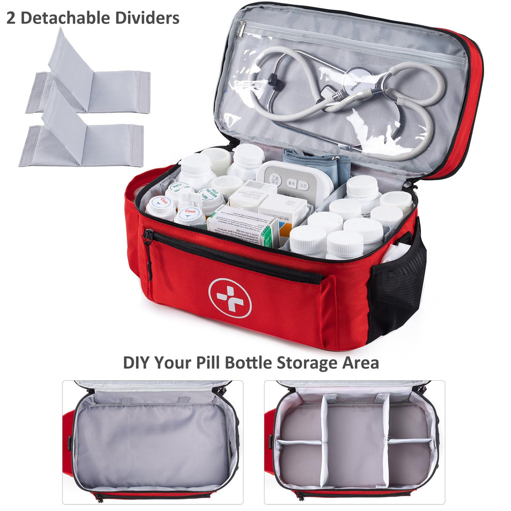 Travel Medicine Bag Organizer, Medical Bag Empty