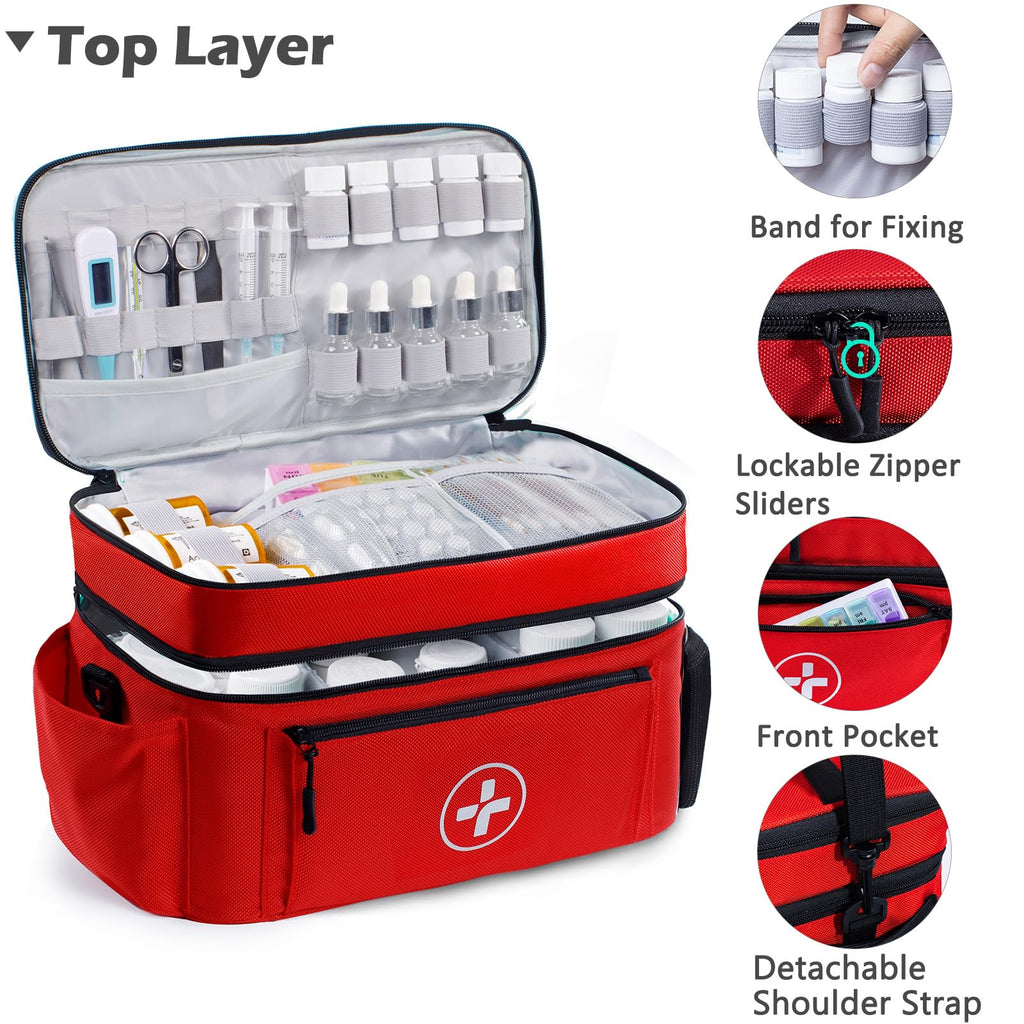 Travel Medicine Bag Organizer, Medical Bag Empty