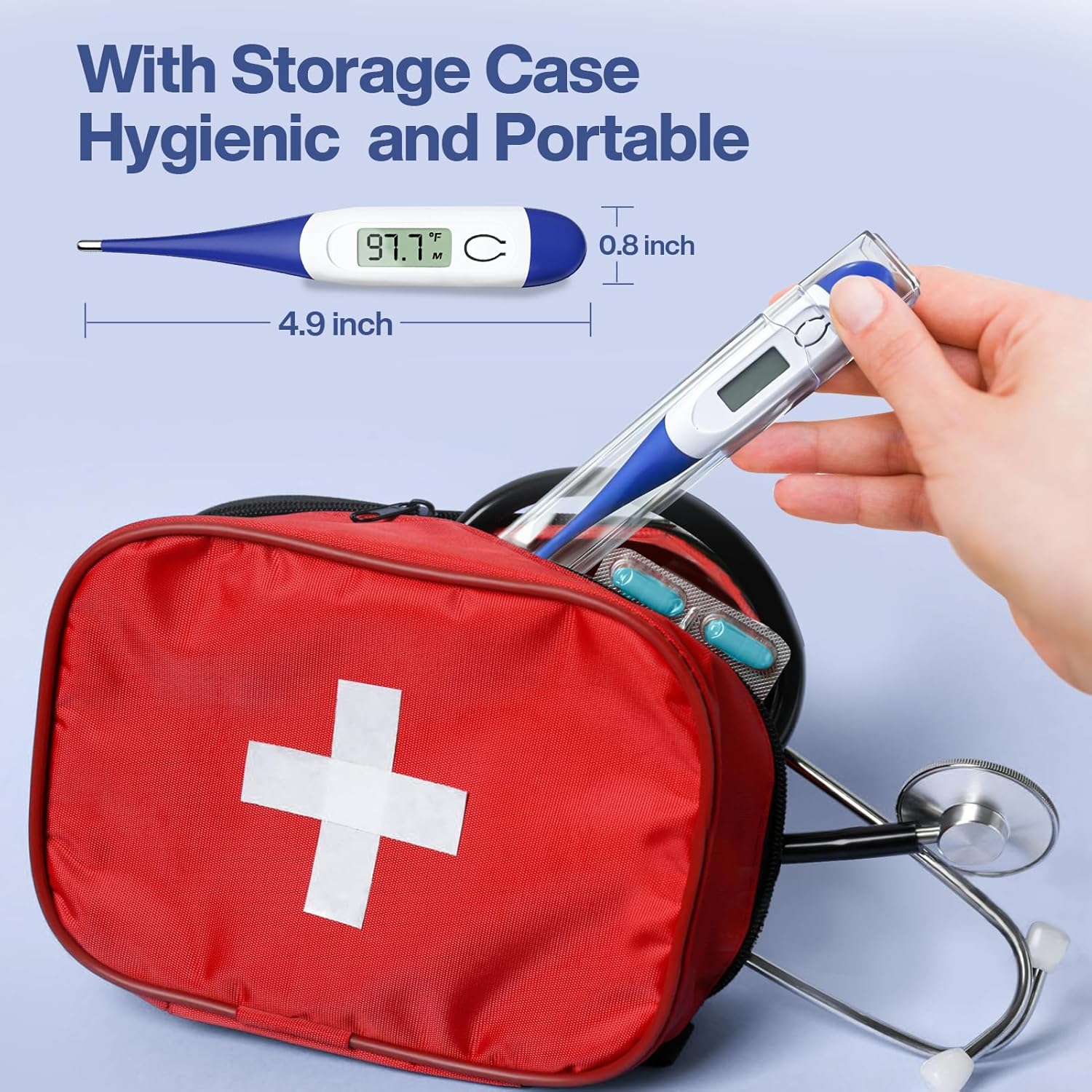 10 Seconds Digital Thermometer for Adults and Kids