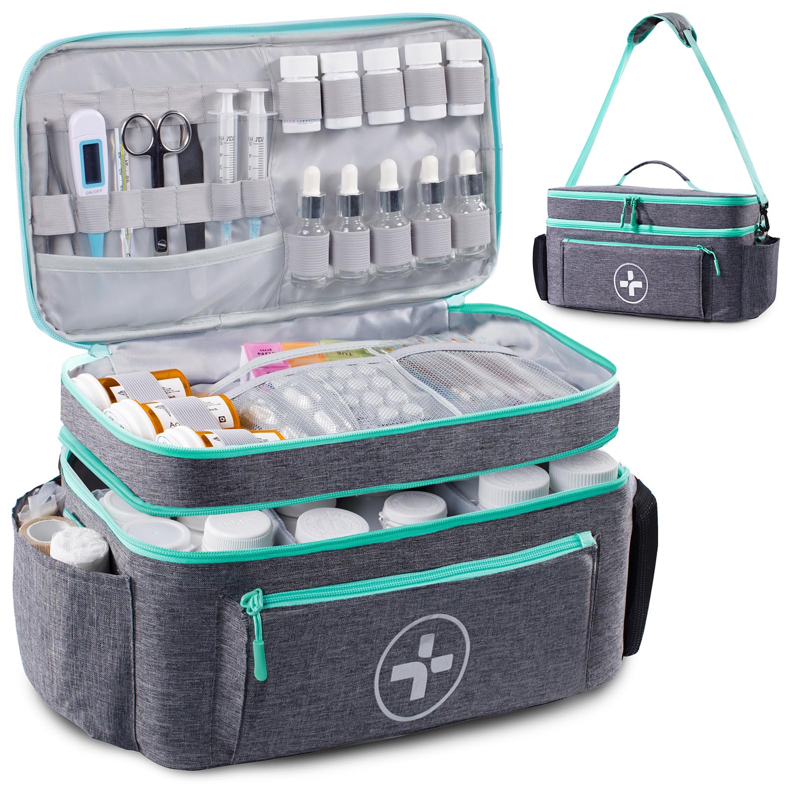 Travel Medicine Bag Organizer, Medical Bag Empty
