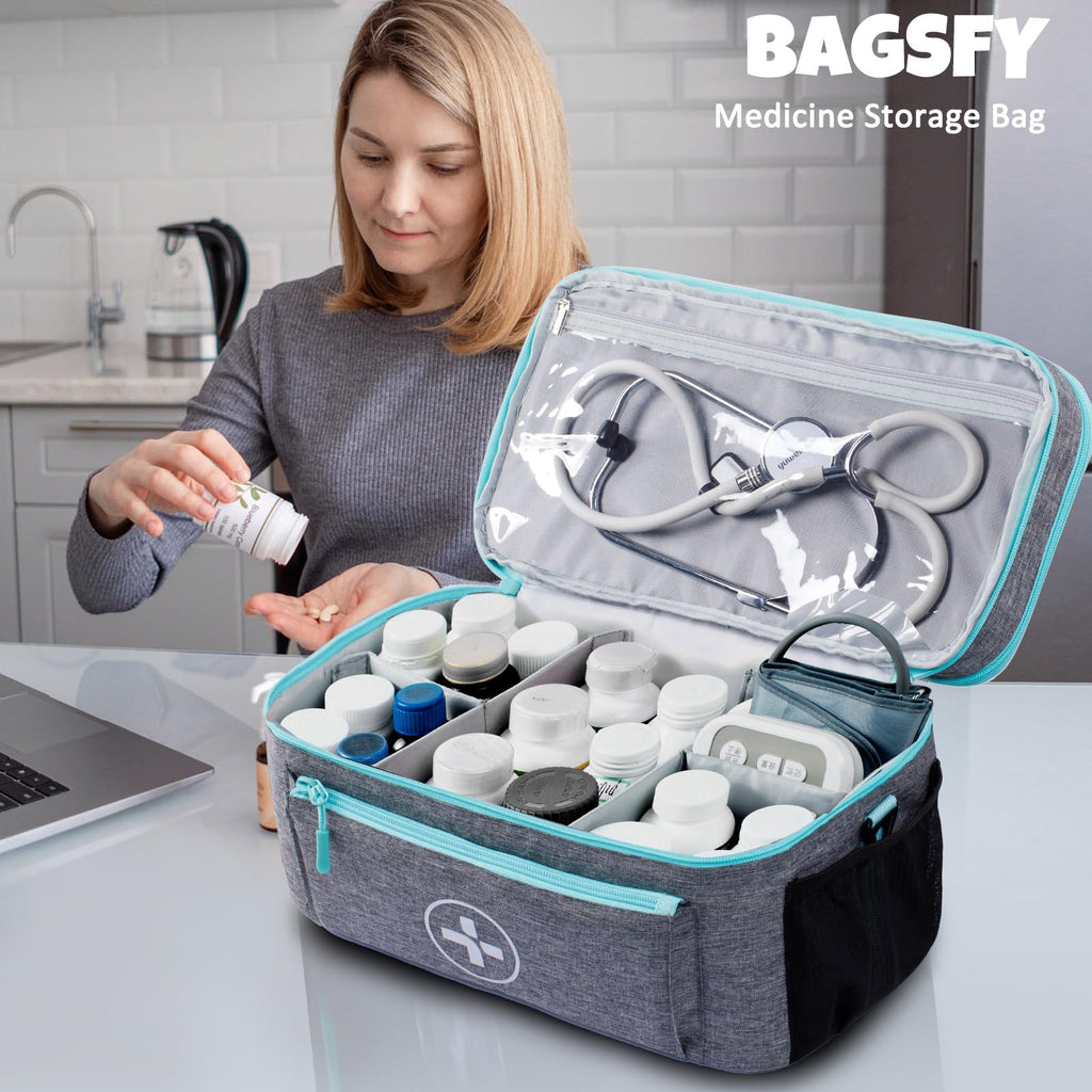 Travel Medicine Bag Organizer, Medical Bag Empty