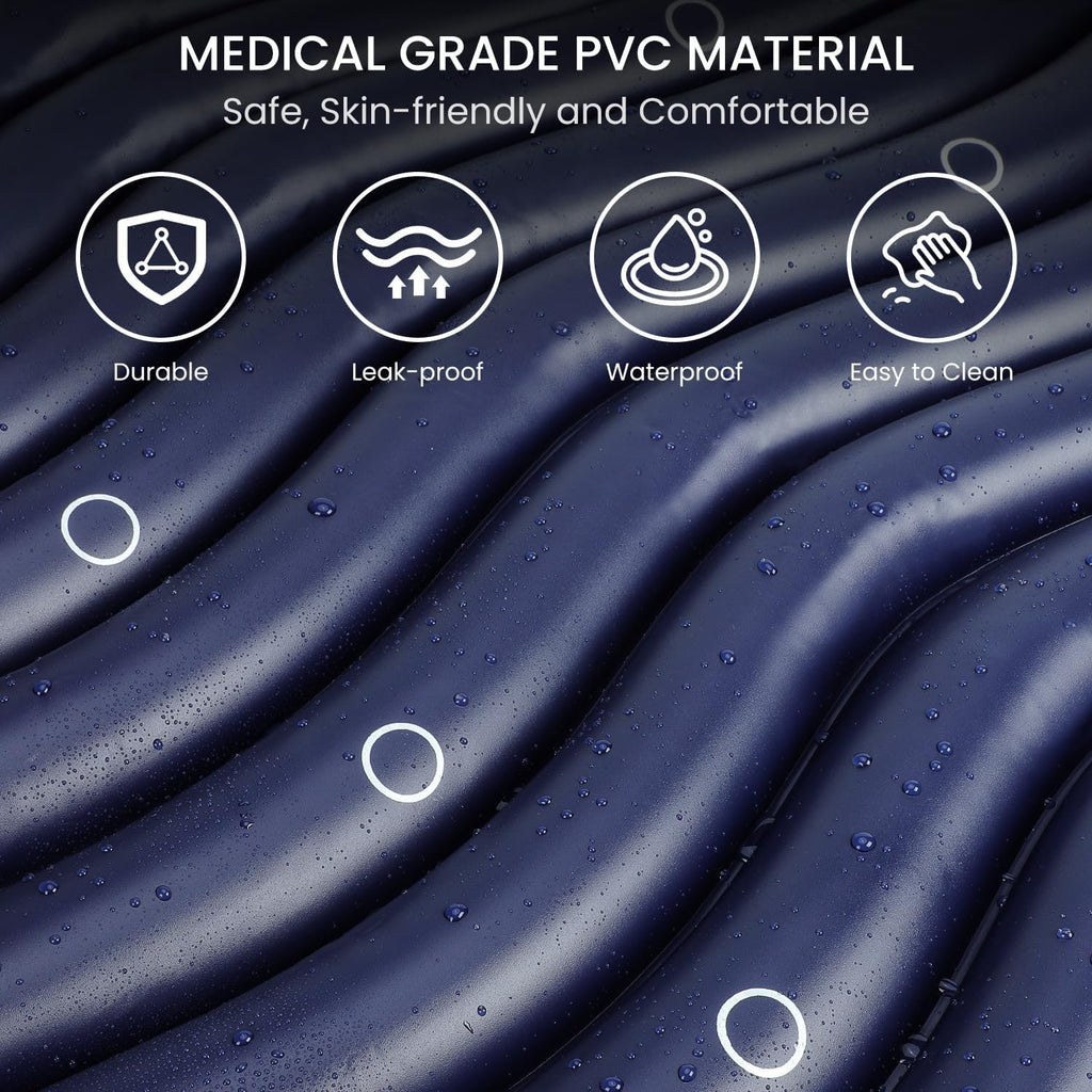 Alternating Air Pressure Mattress Pad, Bed Sore Prevention, Hospital Bed Mattress Topper with Whisper Quiet Pump