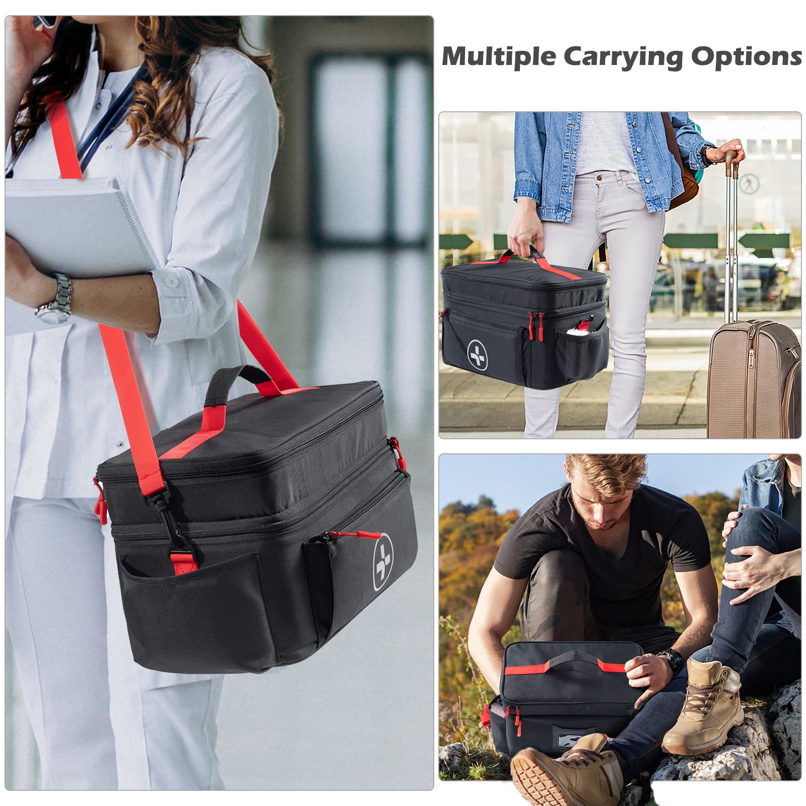 Travel Medicine Bag Organizer, Medical Bag Empty