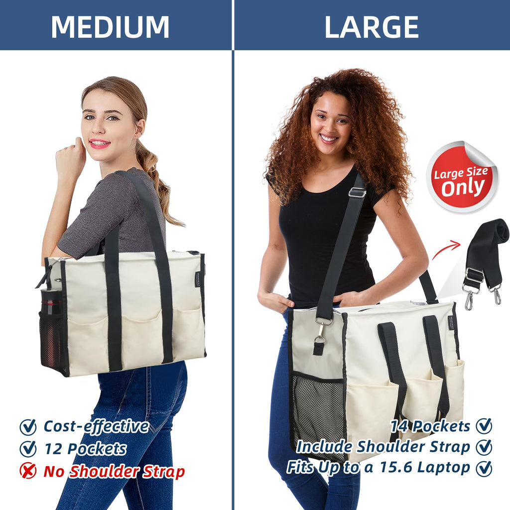 Nurse Bags for Work Nursing Bag Multiple Pockets Waterproof Organizing Zip Top Clinical Bag