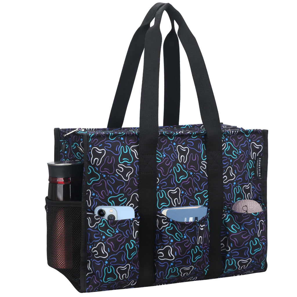 Nurse Bags for Work Nursing Bag Multiple Pockets Waterproof Organizing Zip Top Clinical Bag