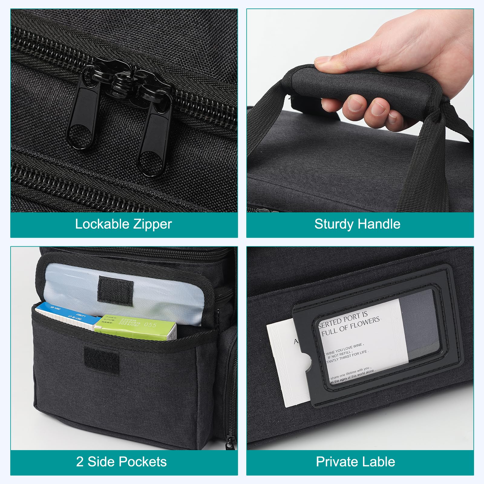 Medicine Organizer with Adjustable Divider, Double-Layer Medicine Bottle organizer Storage