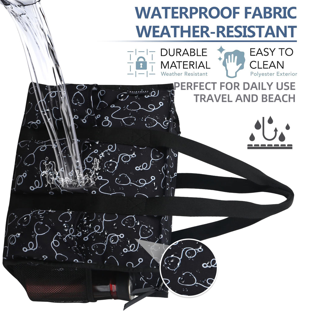 Nurse Bags for Work Nursing Bag Multiple Pockets Waterproof Organizing Zip Top Clinical Bag